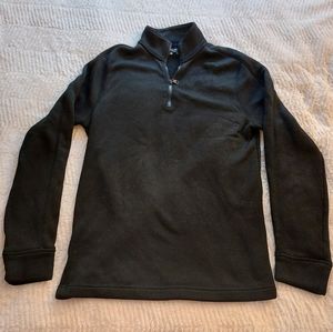 Banana Republic Polartec Black Pullover Quarter Zip Fleece